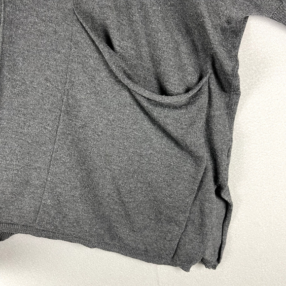 Kerisma Oversized Sweater Womens Small Medium Gray V-Neck Lagenlook Relaxed Boho - Picture 6 of 16